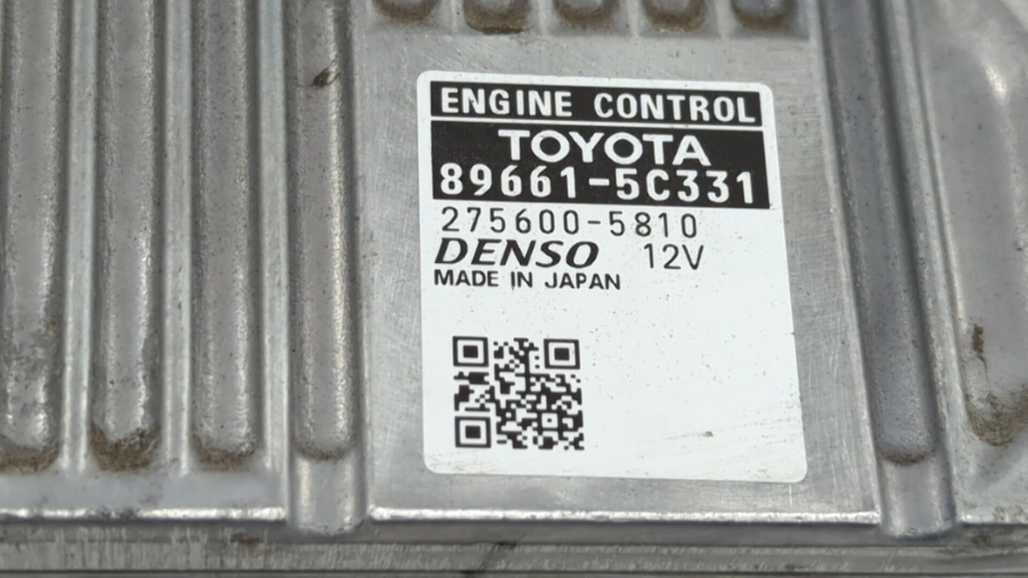 2015 Toyota Prius C PCM Engine Control Computer ECU ECM PCU OEM P/N:89661-5C331 89661-5C332 Fits OEM Used Auto Parts - Oemus