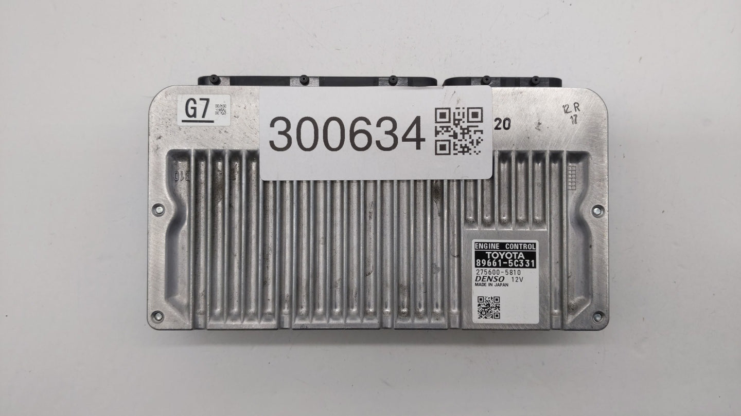 2015 Toyota Prius C PCM Engine Control Computer ECU ECM PCU OEM P/N:89661-5C331 89661-5C332 Fits OEM Used Auto Parts - Oemus