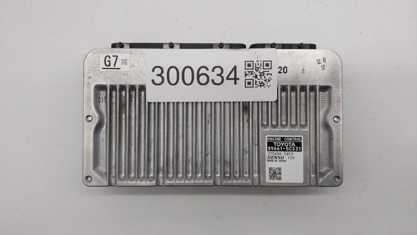 2015 Toyota Prius C PCM Engine Control Computer ECU ECM PCU OEM P/N:89661-5C331 89661-5C332 Fits OEM Used Auto Parts - Oemus