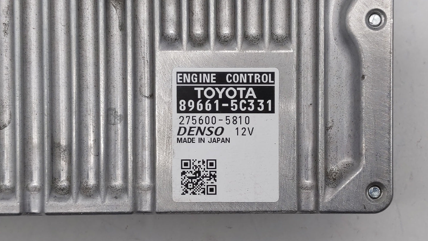 2015 Toyota Prius C PCM Engine Control Computer ECU ECM PCU OEM P/N:89661-5C331 89661-5C332 Fits OEM Used Auto Parts - Oemus