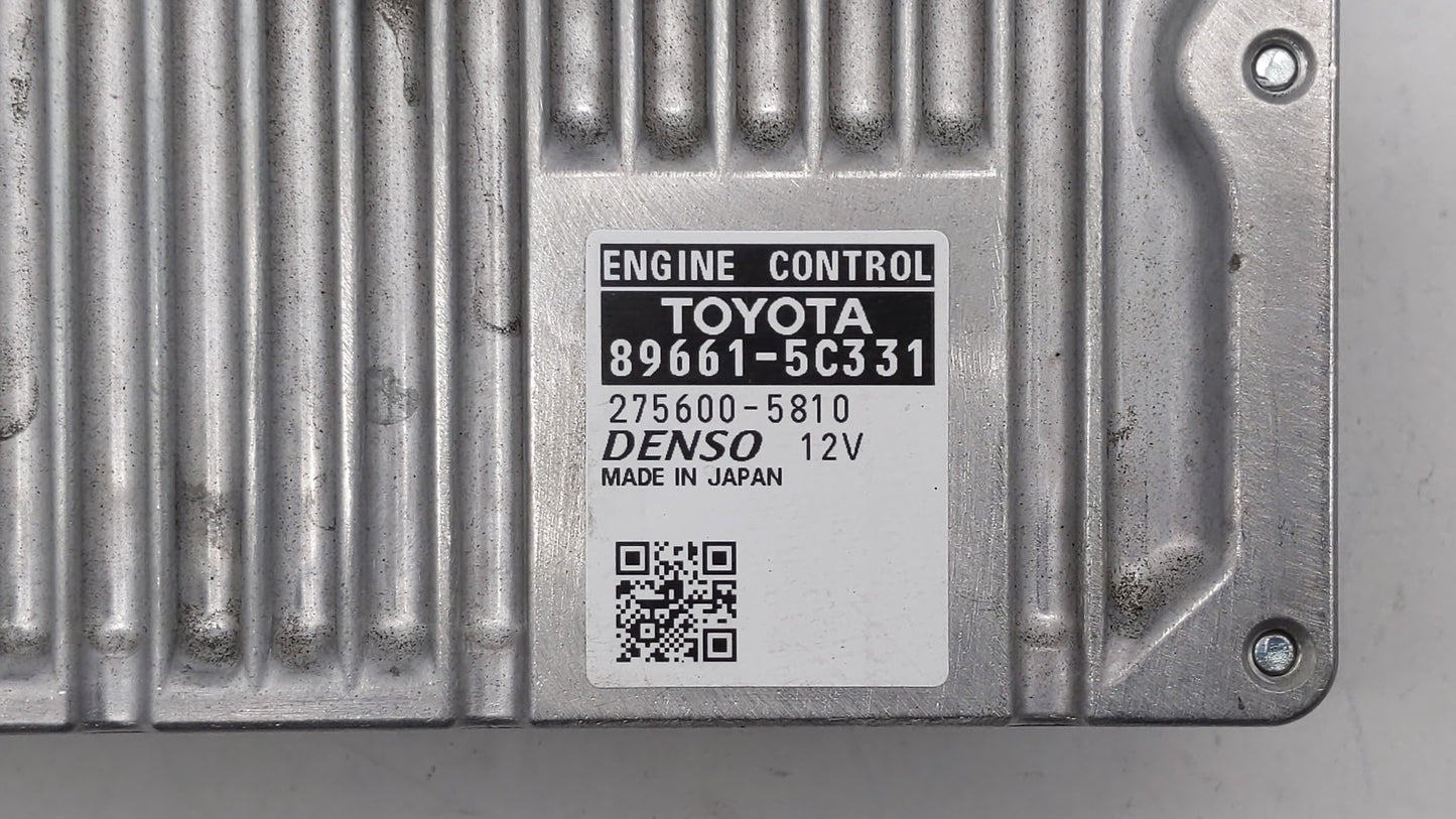 2015 Toyota Prius C PCM Engine Control Computer ECU ECM PCU OEM P/N:89661-5C331 89661-5C332 Fits OEM Used Auto Parts - Oemus