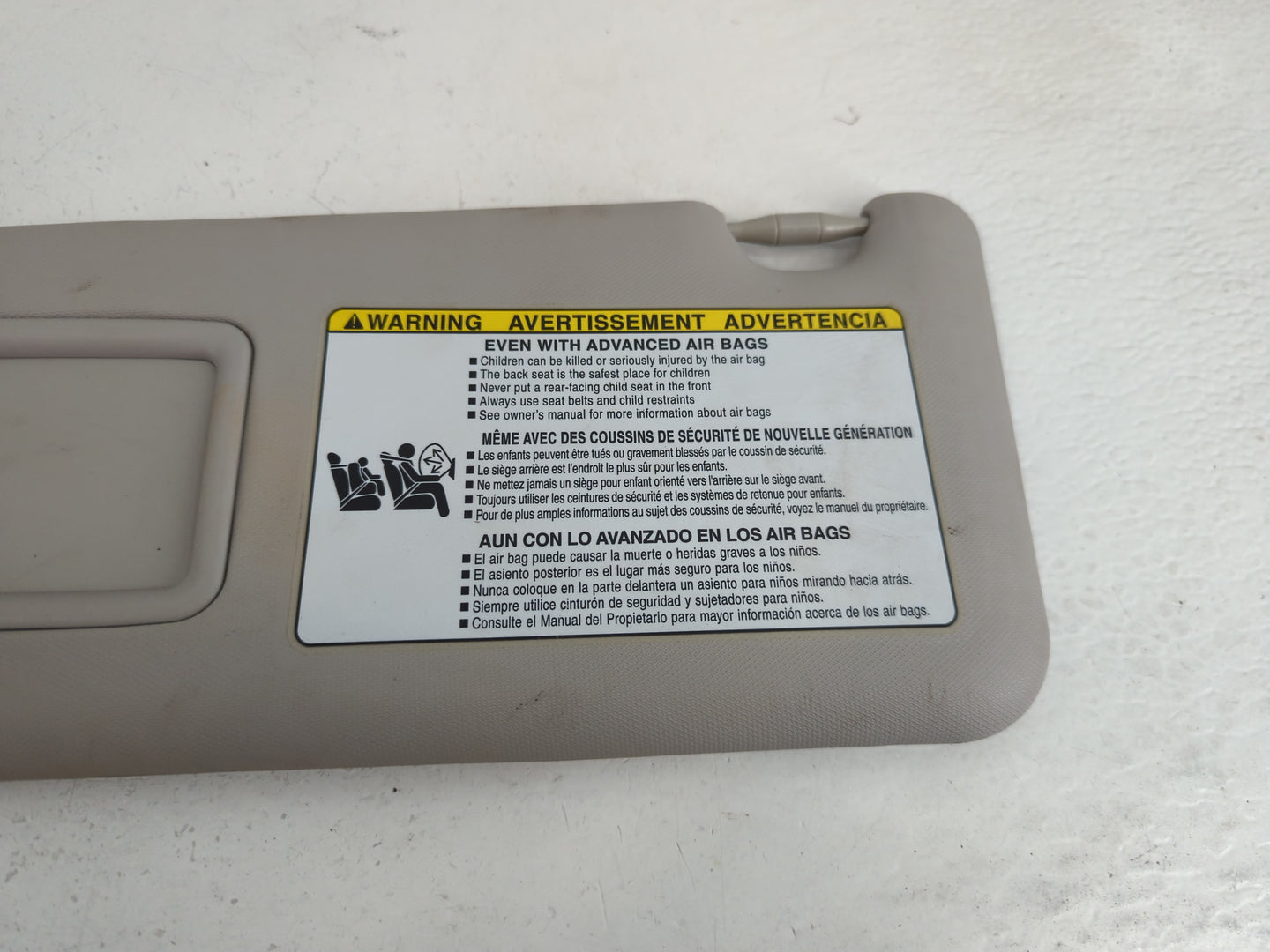 2013-2018 Toyota Rav4 Sun Visor Shade Replacement Driver Left Mirror Fits Fits 2013 2014 2015 2016 2017 2018 OEM Used Auto P