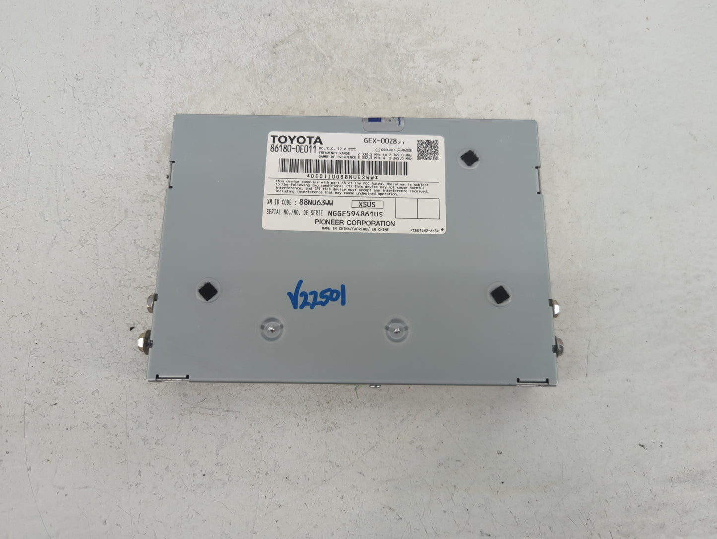 2014-2018 Toyota Rav4 Radio AM FM Cd Player Receiver Replacement P/N:86180-0E011 Fits Fits 2014 2015 2016 2017 2018 2019 202
