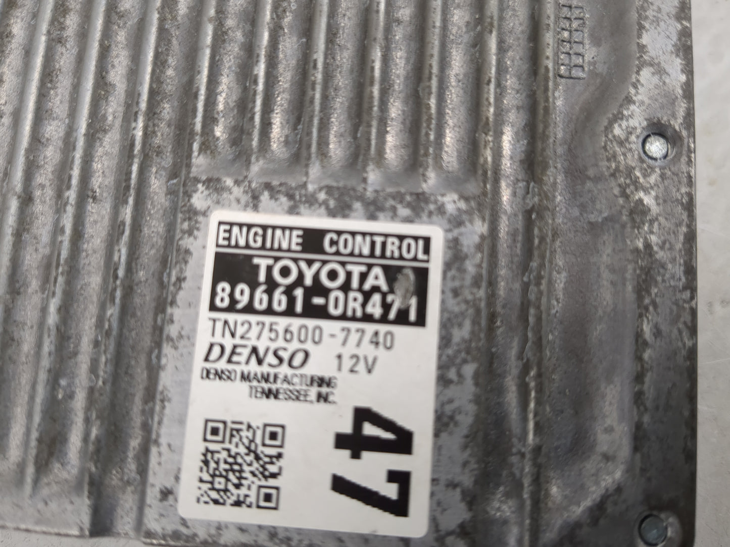 2015 Toyota Rav4 PCM Engine Control Computer ECU ECM PCU OEM P/N:89661-0R471 Fits OEM Used Auto Parts - Oemusedautoparts1.co