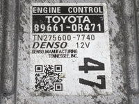 2013 Toyota Rav4 PCM Engine Control Computer ECU ECM PCU OEM P/N:89661-0R471 TN275600-7740 Fits OEM Used Auto Parts - Oemuse