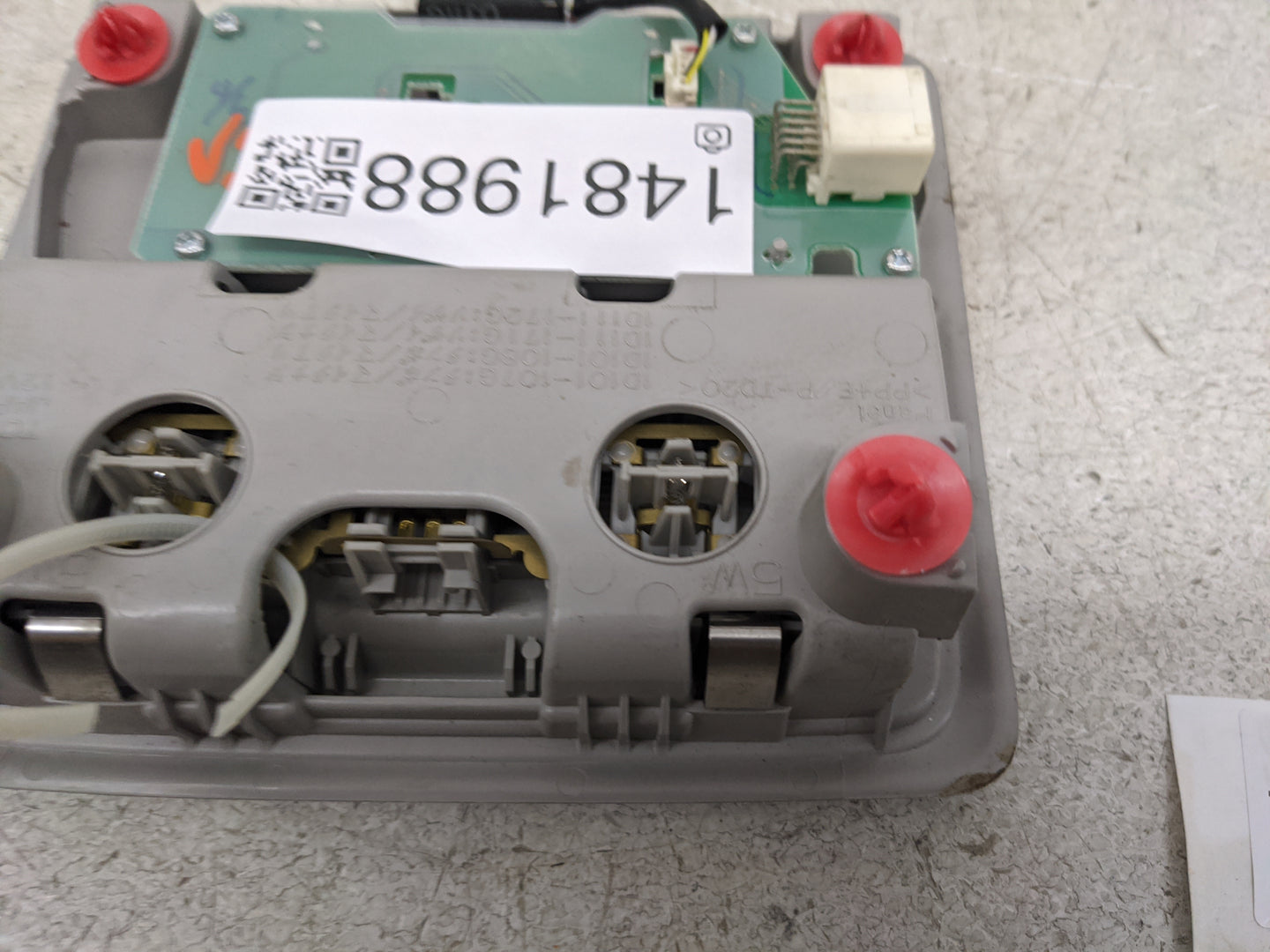 2015 Toyota Rav4 Overhead Roof Console Gray - Oemusedautoparts1.com
