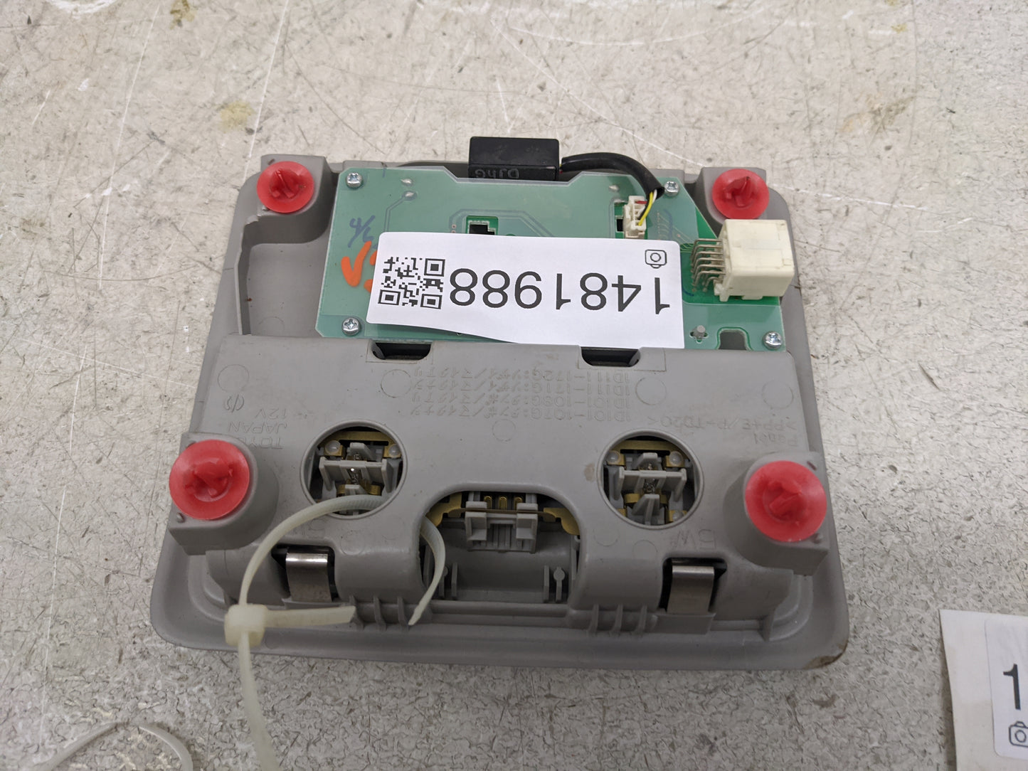 2015 Toyota Rav4 Overhead Roof Console Gray - Oemusedautoparts1.com