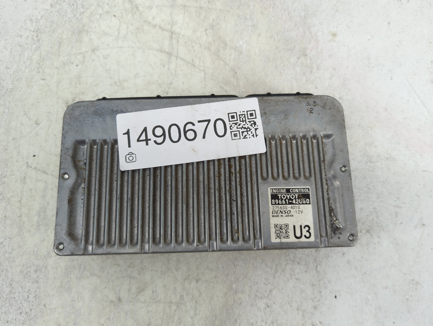 2015 Toyota Rav4 PCM Engine Control Computer ECU ECM PCU OEM P/N:89661-42U60 275600-4010 Fits OEM Used Auto Parts - Oemuseda