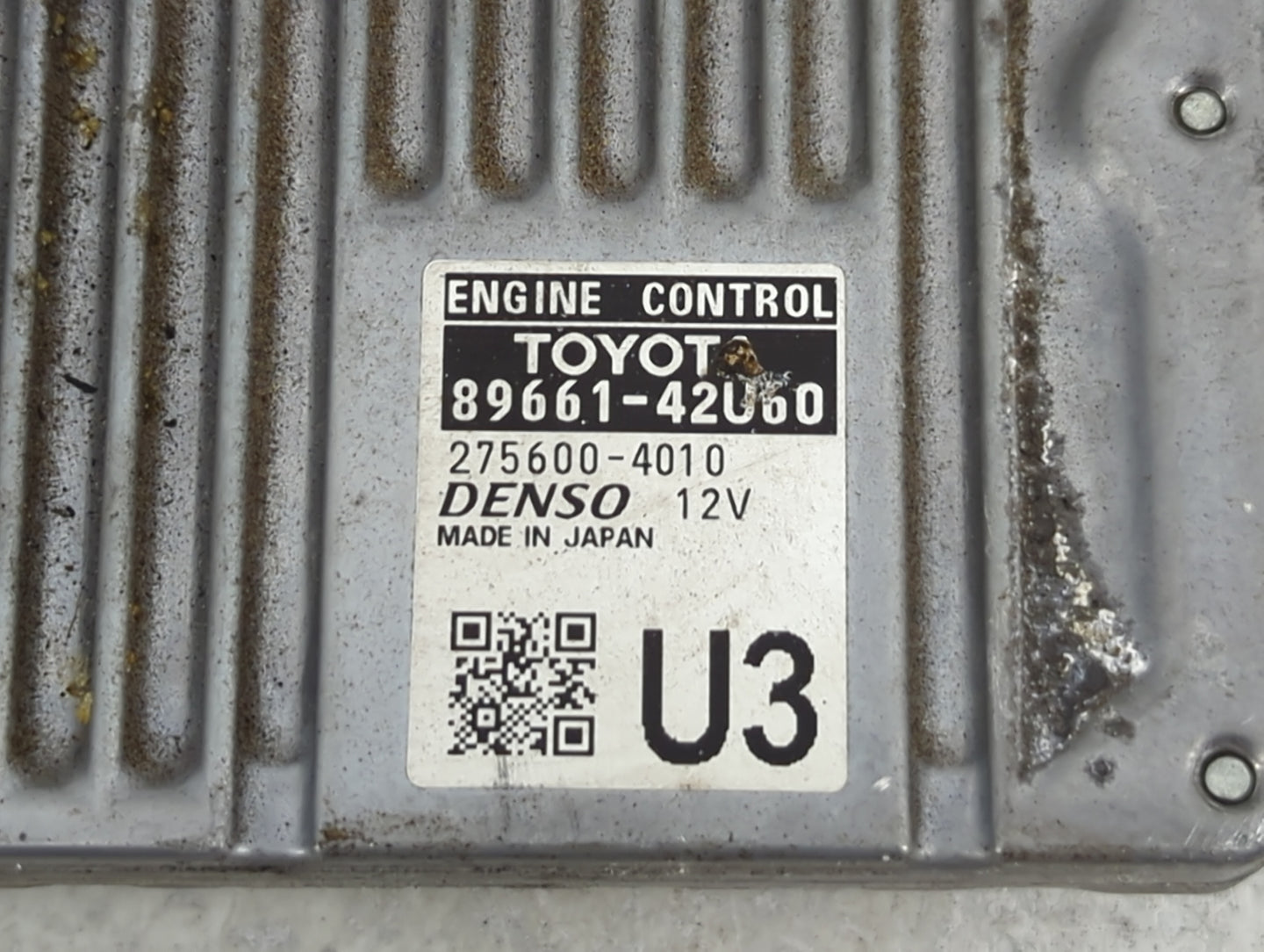 2015 Toyota Rav4 PCM Engine Control Computer ECU ECM PCU OEM P/N:89661-42U60 275600-4010 Fits OEM Used Auto Parts - Oemuseda