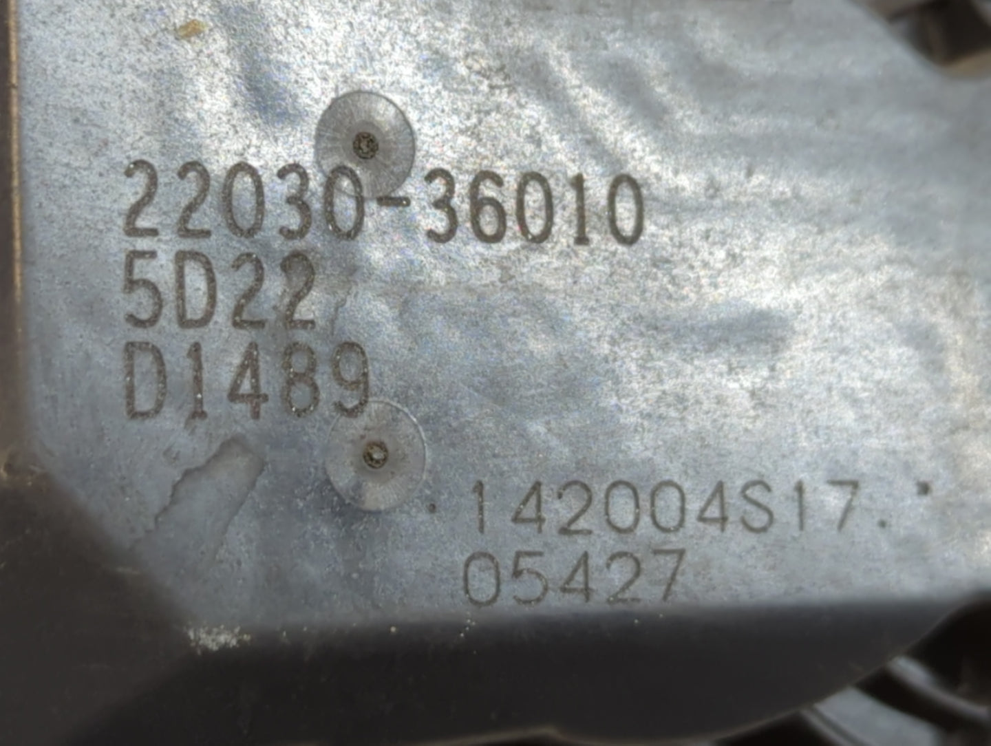 2009-2018 Toyota Rav4 Throttle Body P/N:22030-36010 Fits Fits 2009 2010 2011 2012 2013 2014 2015 2016 2017 2018 2019 OEM Use