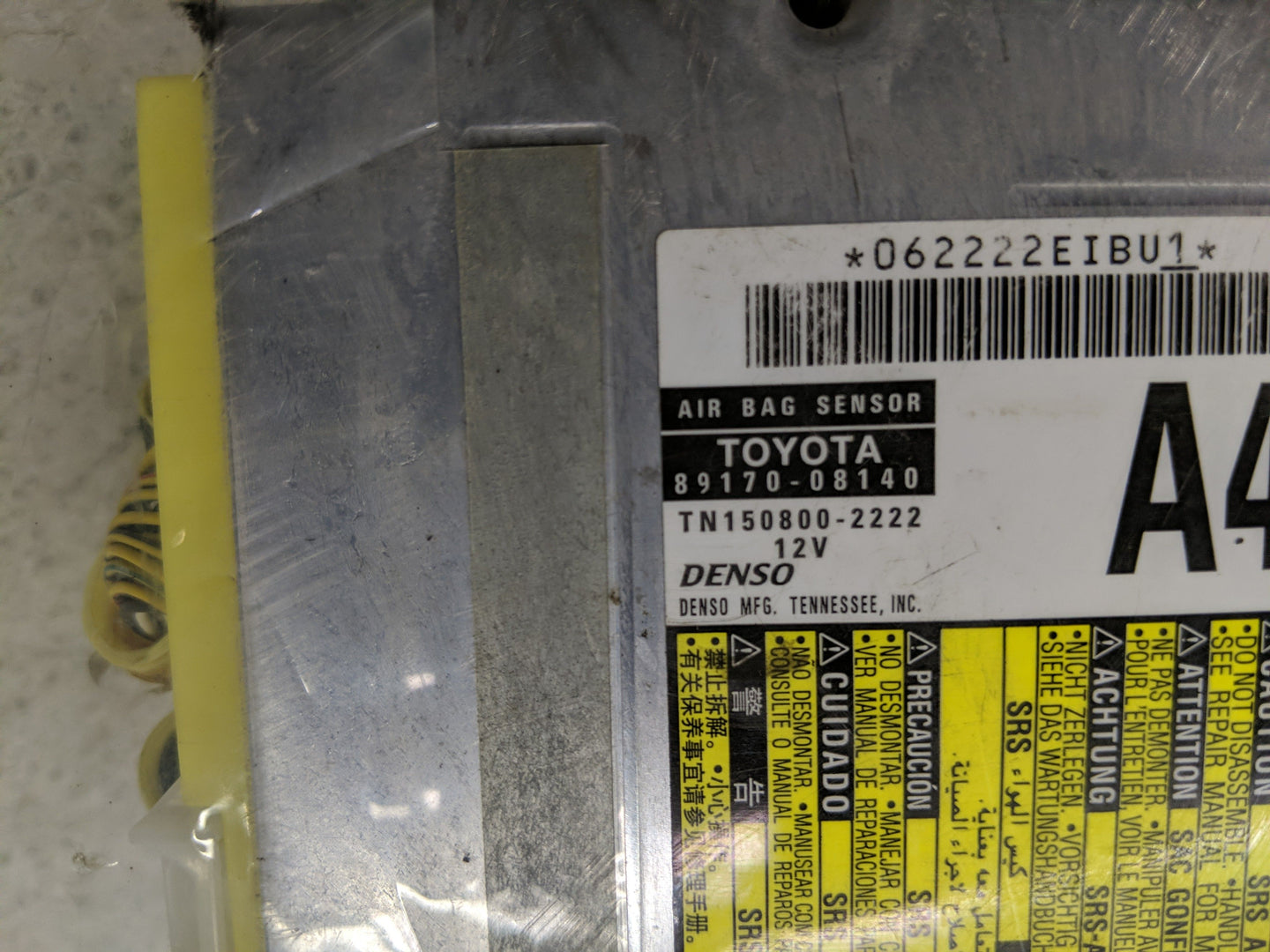 2012-2020 Toyota Sienna Air Bag Passenger Seat Right OEM P/N:89170-08140 Fits Fits 2012 2013 2014 2015 2016 2017 2018 2019 2