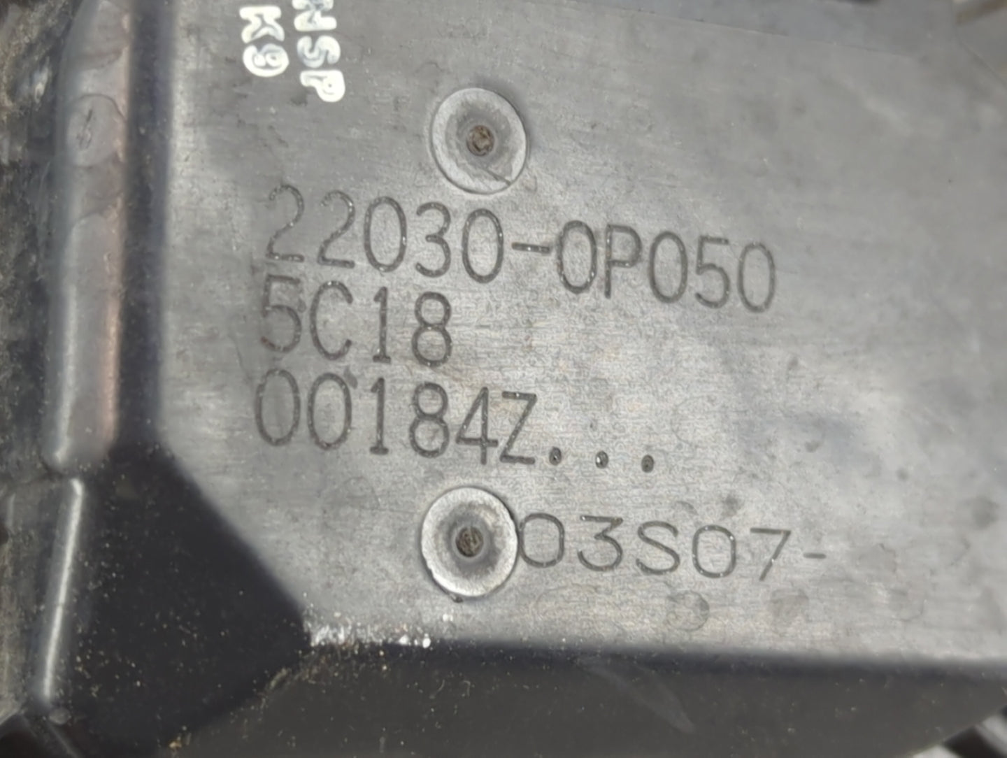2007-2016 Toyota Sienna Throttle Body P/N:22030-0P050 Fits OEM Used Auto Parts - Oemusedautoparts1.com
