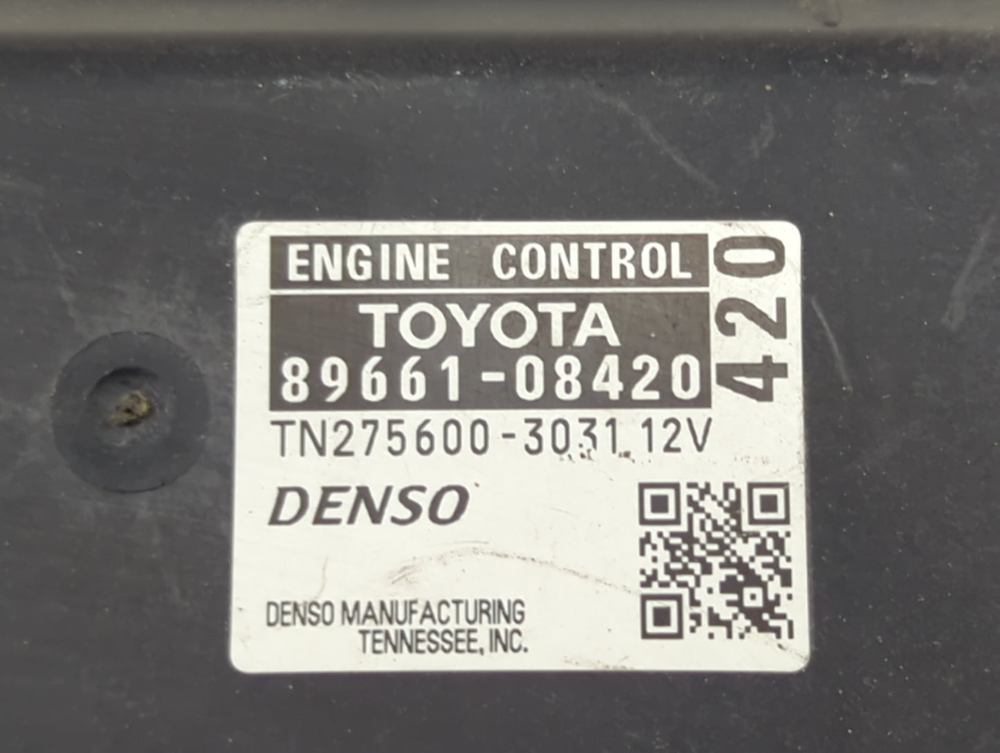 2015-2016 Toyota Sienna PCM Engine Control Computer ECU ECM PCU OEM P/N:89661-08420 TN275600-3031 Fits Fits 2015 2016 OEM Us