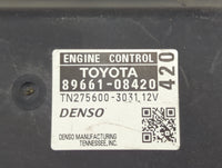 2015-2016 Toyota Sienna PCM Engine Control Computer ECU ECM PCU OEM P/N:89661-08420 TN275600-3031 Fits Fits 2015 2016 OEM Us