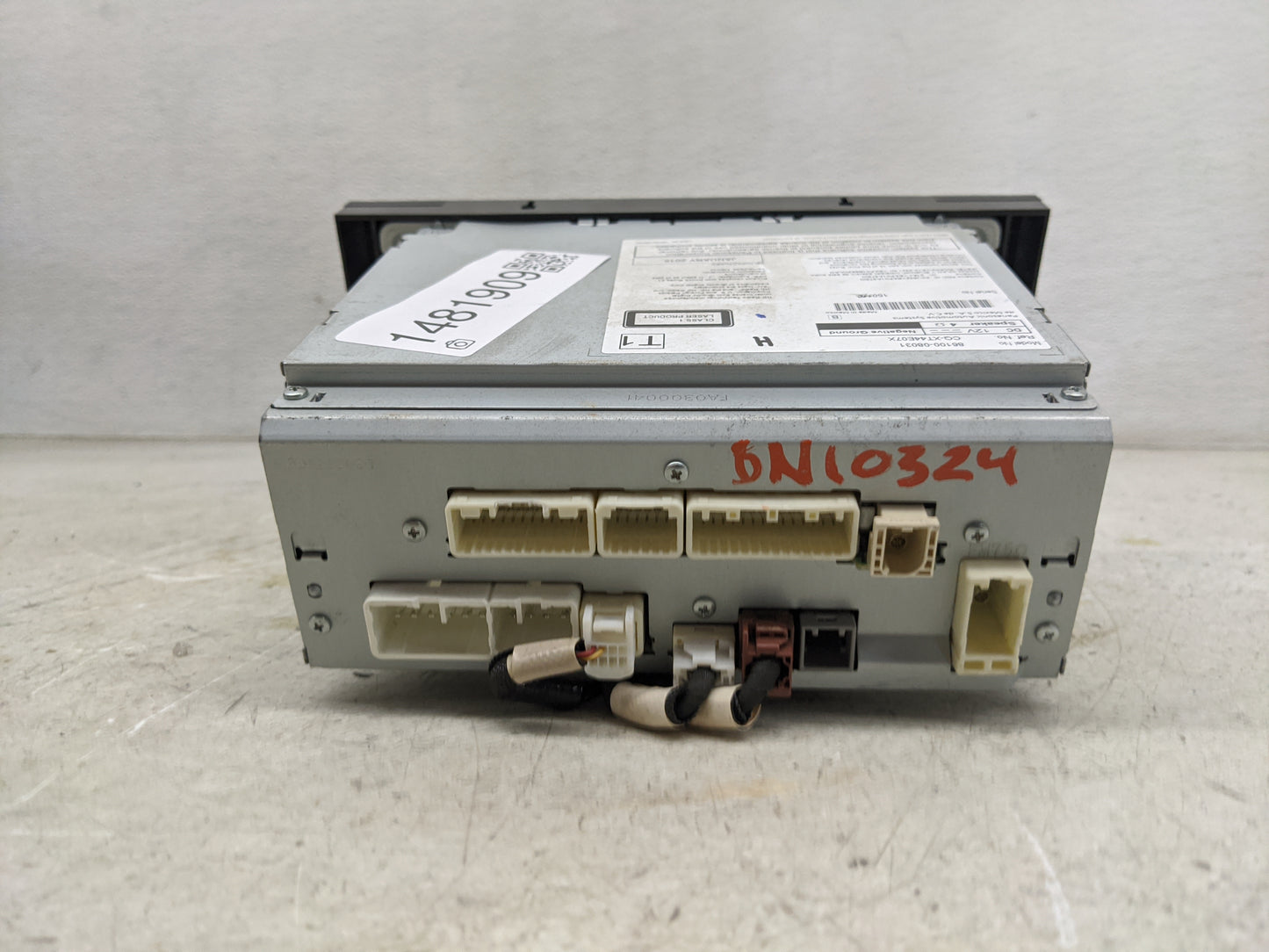 2015 Toyota Sienna Radio AM FM Cd Player Receiver Replacement P/N:86100-08031 CQ-XT44E07X Fits OEM Used Auto Parts - Oemused