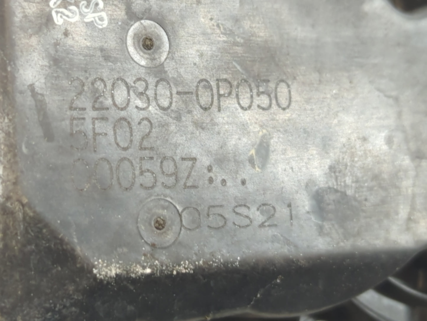 2007-2016 Toyota Sienna Throttle Body P/N:22030-0P050 Fits OEM Used Auto Parts - Oemusedautoparts1.com