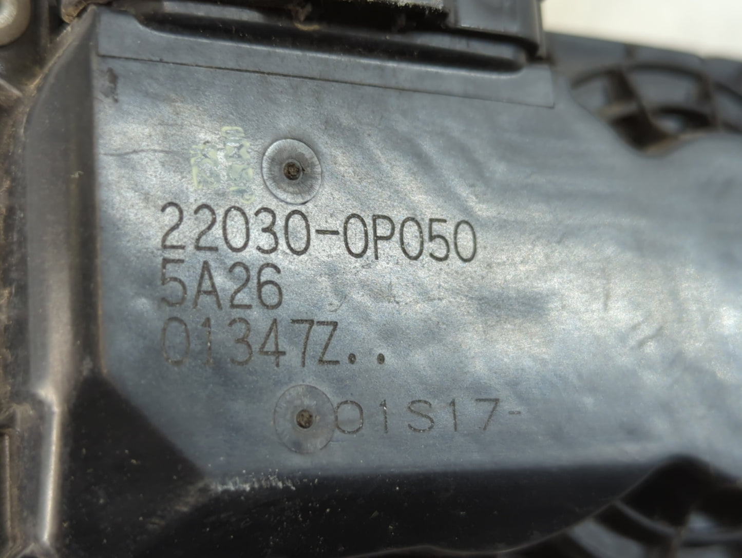 2007-2016 Toyota Sienna Throttle Body P/N:22030-0P050 Fits OEM Used Auto Parts - Oemusedautoparts1.com