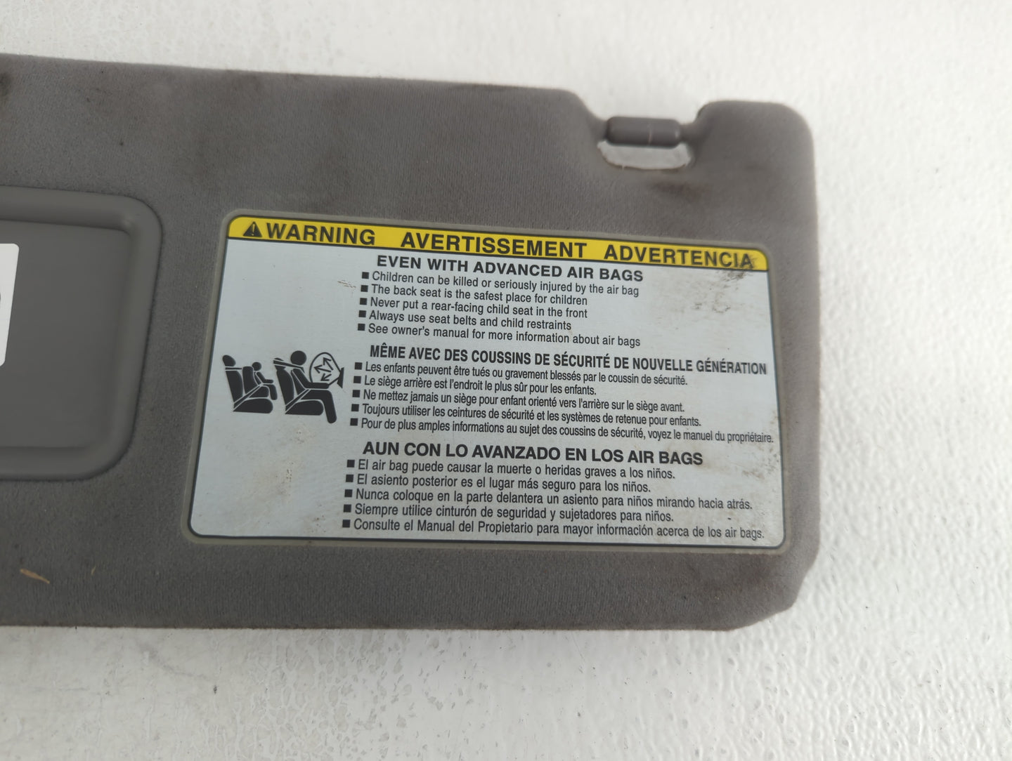 2015 Toyota Tacoma Sun Visor Shade Replacement Driver Left Mirror Fits OEM Used Auto Parts - Oemusedautoparts1.com