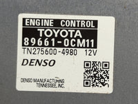 2015 Toyota Tundra PCM Engine Control Computer ECU ECM PCU OEM P/N:89661-0CM11 TN275600-4980 Fits OEM Used Auto Parts - Oemu