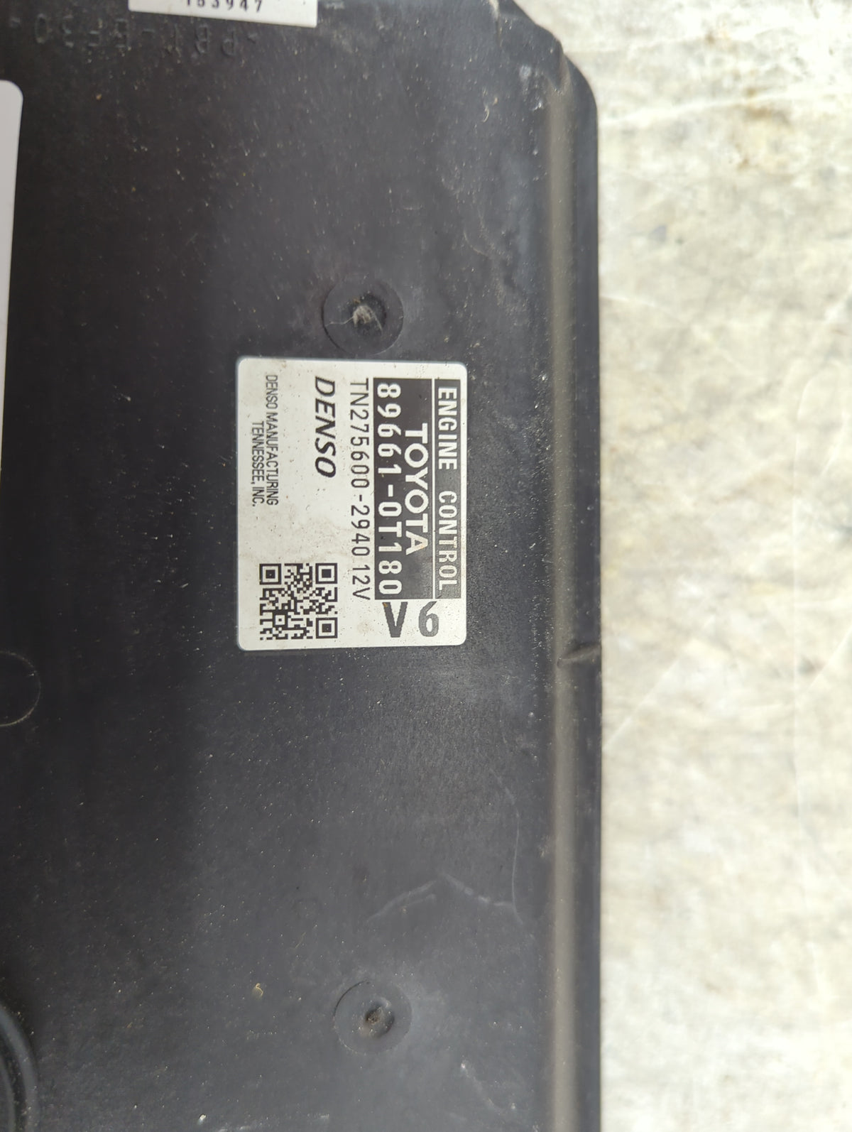 2015-2016 Toyota Venza PCM Engine Control Computer ECU ECM PCU OEM P/N:89661-0T180 TN275600-2940 Fits Fits 2015 2016 OEM Use