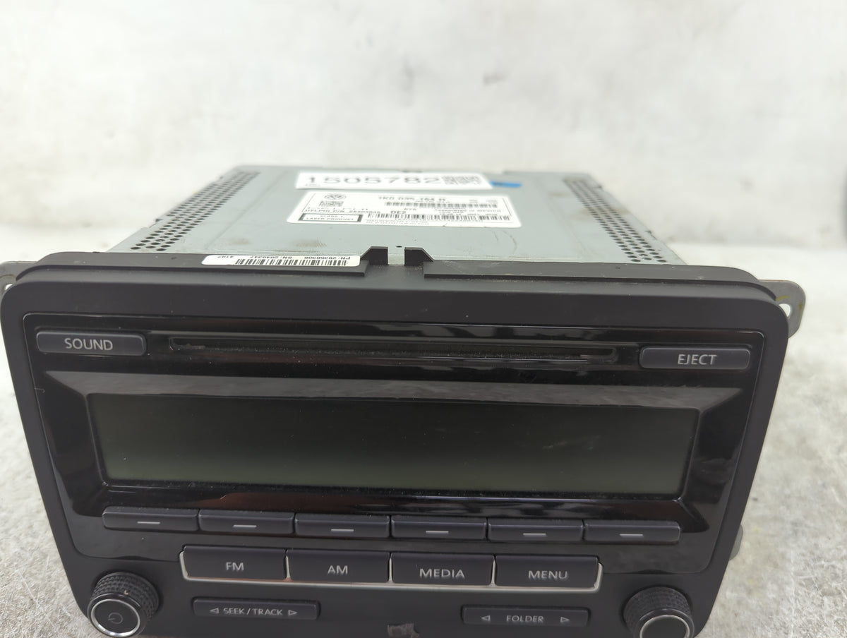 2012-2015 Volkswagen Beetle Radio AM FM Cd Player Receiver Replacement P/N:1K0035164H 28403545 Fits OEM Used Auto Parts - Oe