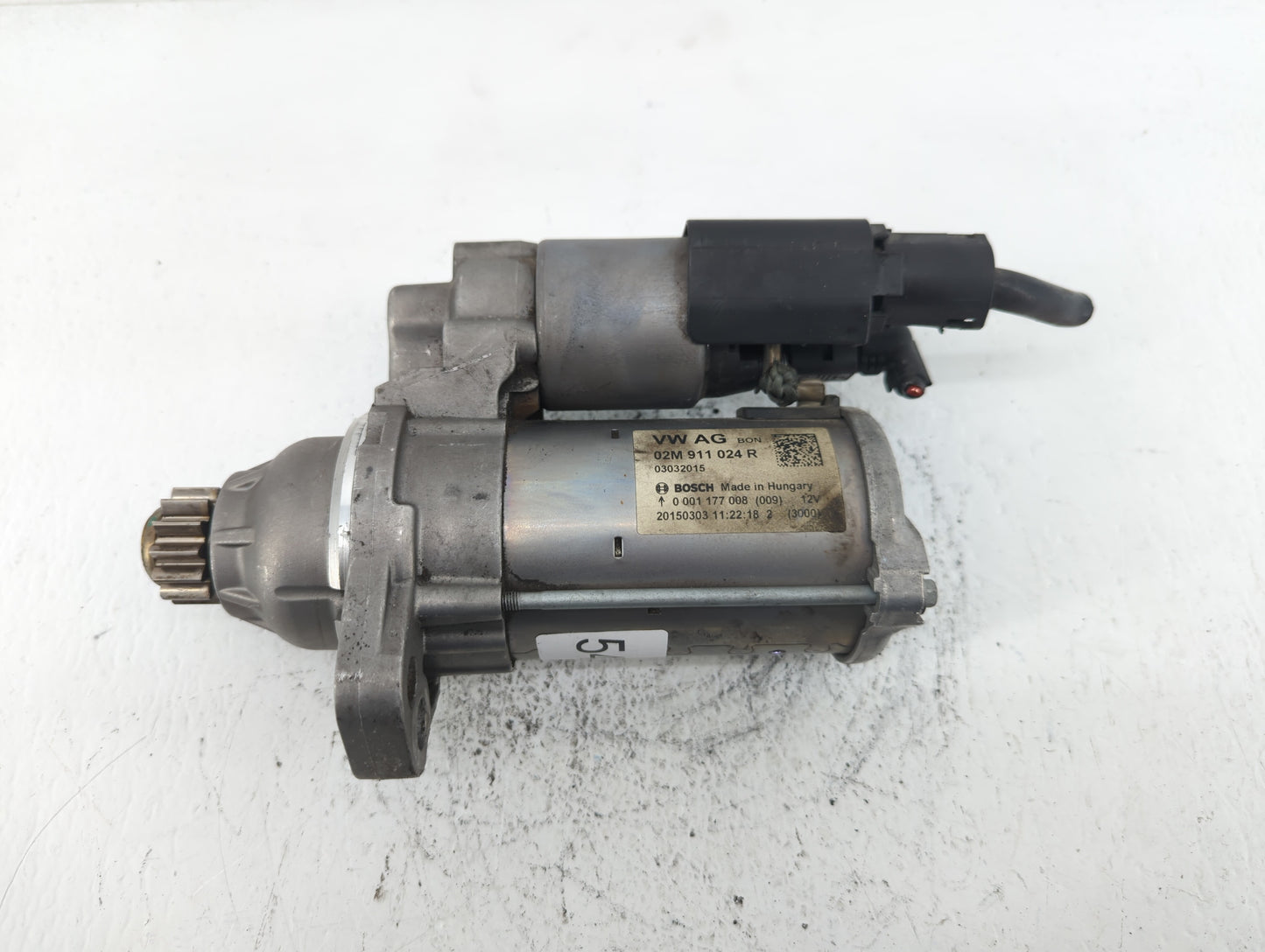 2014-2017 Volkswagen Beetle Car Starter Motor Solenoid OEM P/N:02M 911 024 R Fits OEM Used Auto Parts - Oemusedautoparts1.co