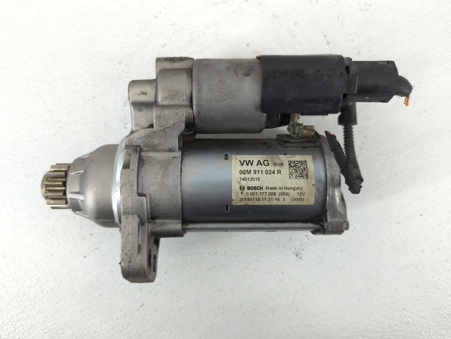 2014-2017 Volkswagen Beetle Car Starter Motor Solenoid OEM P/N:02M 911 024 R Fits OEM Used Auto Parts - Oemusedautoparts1.co