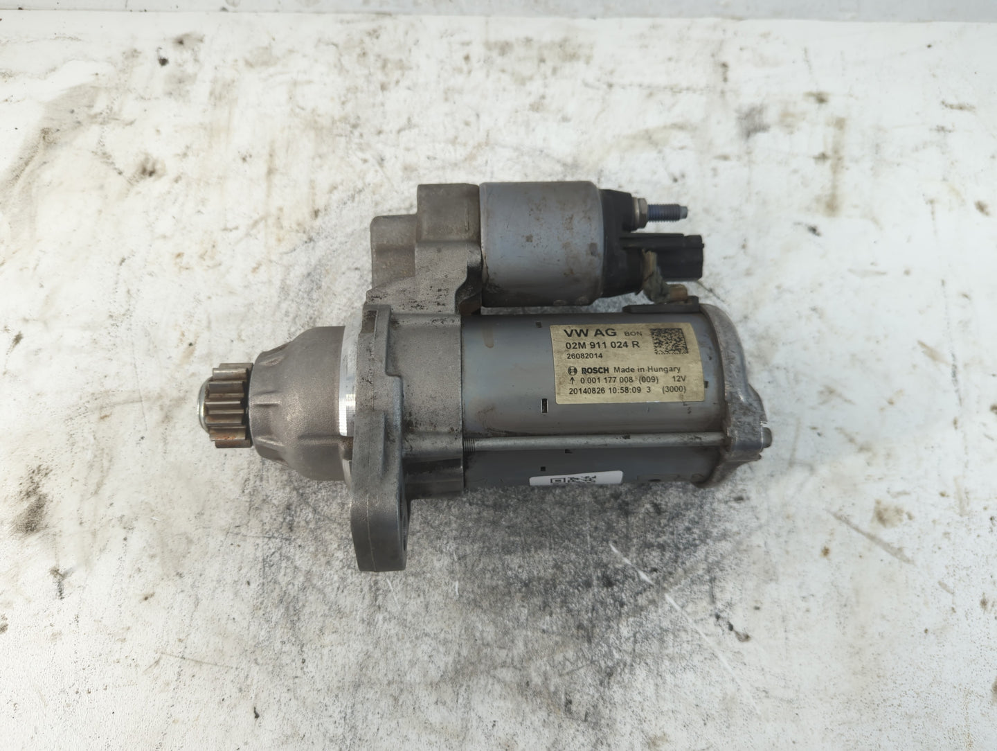 2014-2017 Volkswagen Beetle Car Starter Motor Solenoid OEM P/N:02M 911 024 R Fits OEM Used Auto Parts - Oemusedautoparts1.co