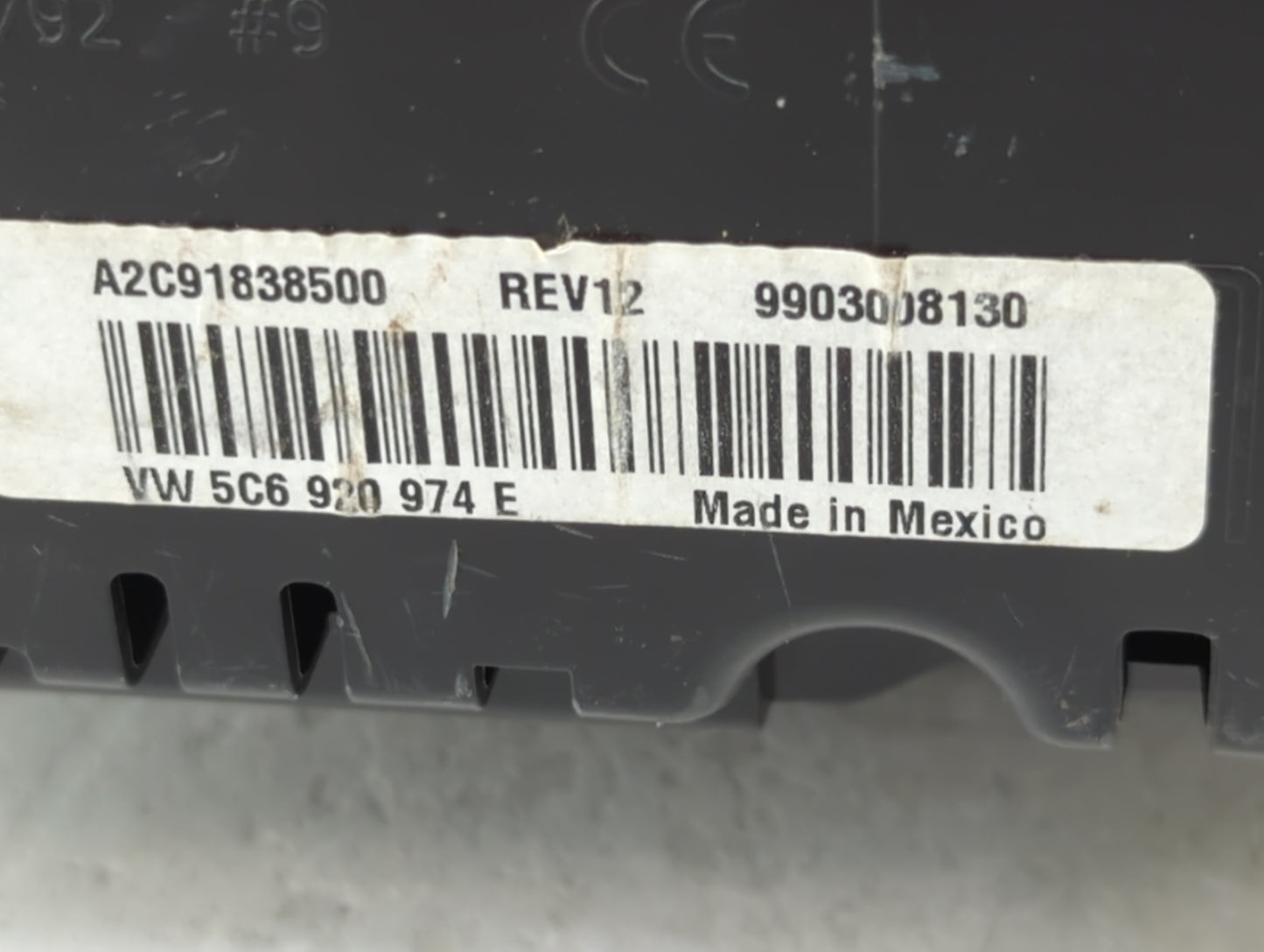 2015 Volkswagen Gli Instrument Cluster Speedometer Gauges P/N:5C6 920 974 E 9903008130 Miles: Fits Fits 2016 2017 2018 OEM U