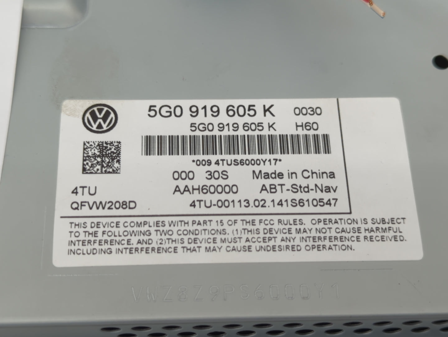 2015-2016 Volkswagen Golf Information Display Screen 1386876 - Oemusedautoparts1.com