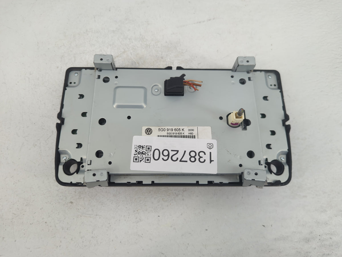 2015-2016 Volkswagen Golf Information Radio Display Screen 1387260 - Oemusedautoparts1.com