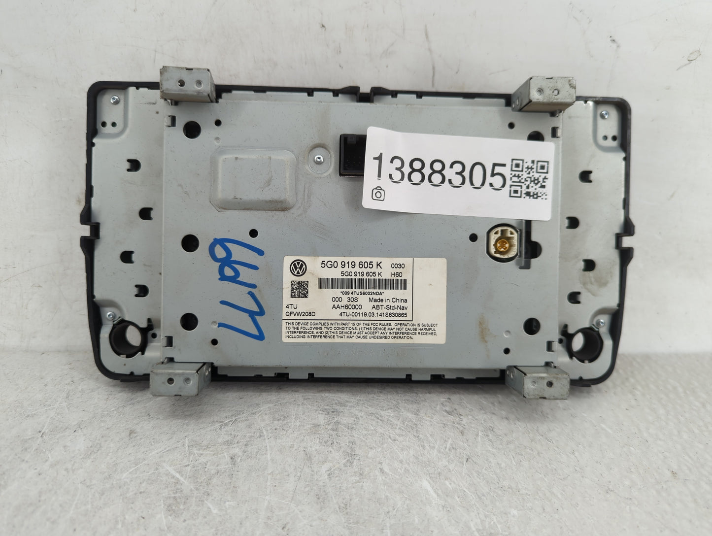 2012-2016 Volkswagen Golf Radio AM FM Cd Player Receiver Replacement P/N:5G0 919 605 K Fits Fits 2012 2013 2014 2015 2016 OE