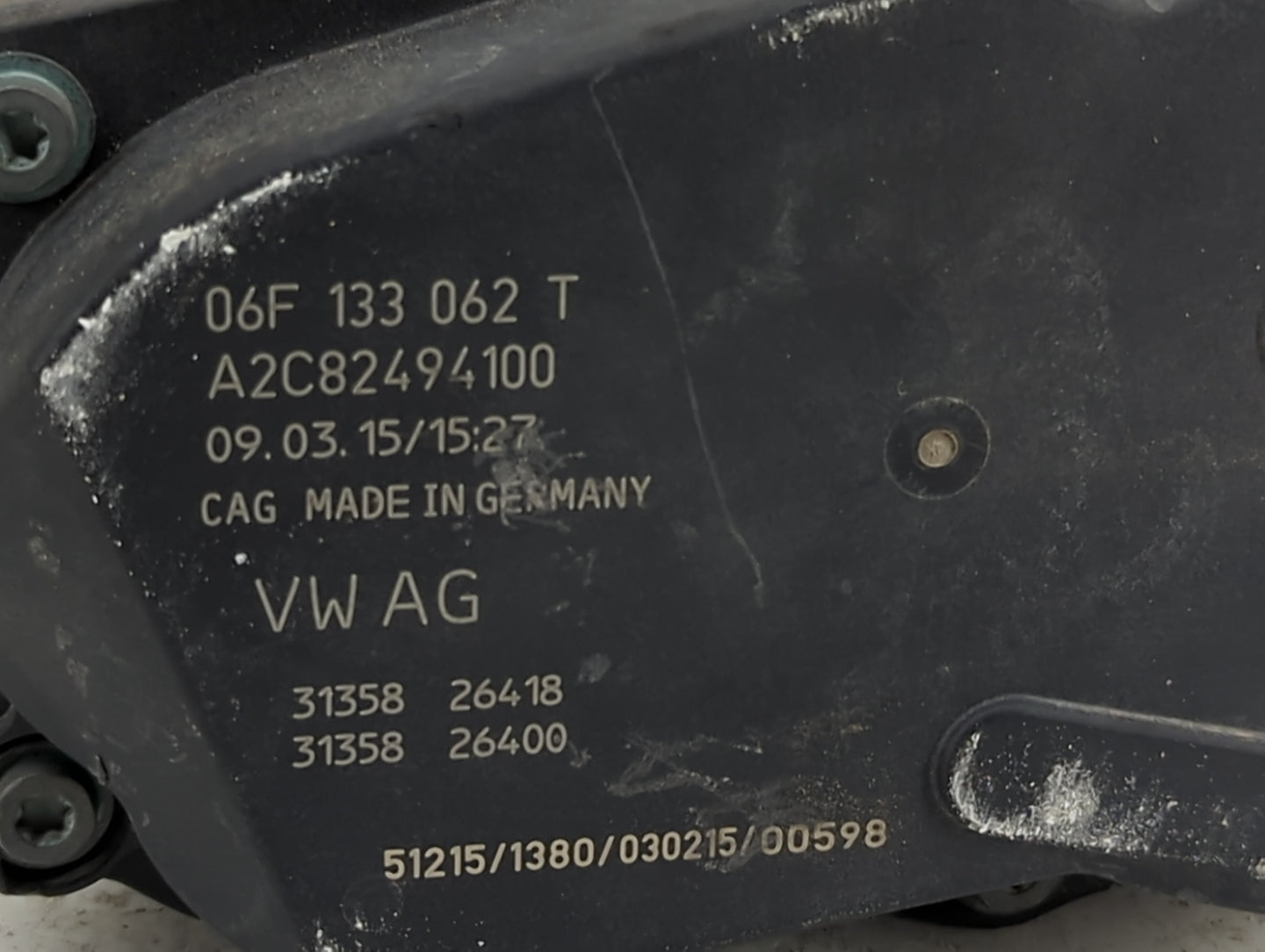 2013-2019 Volkswagen Golf Throttle Body P/N:06F 133 062 T Fits OEM Used Auto Parts - Oemusedautoparts1.com