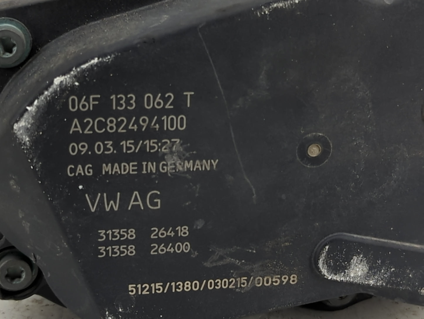 2013-2019 Volkswagen Golf Throttle Body P/N:06F 133 062 T Fits OEM Used Auto Parts - Oemusedautoparts1.com