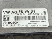 2015 Volkswagen Golf PCM Engine Control Computer ECU ECM PCU OEM P/N:04L907309 0281019173 Fits Fits 2016 OEM Used Auto Parts