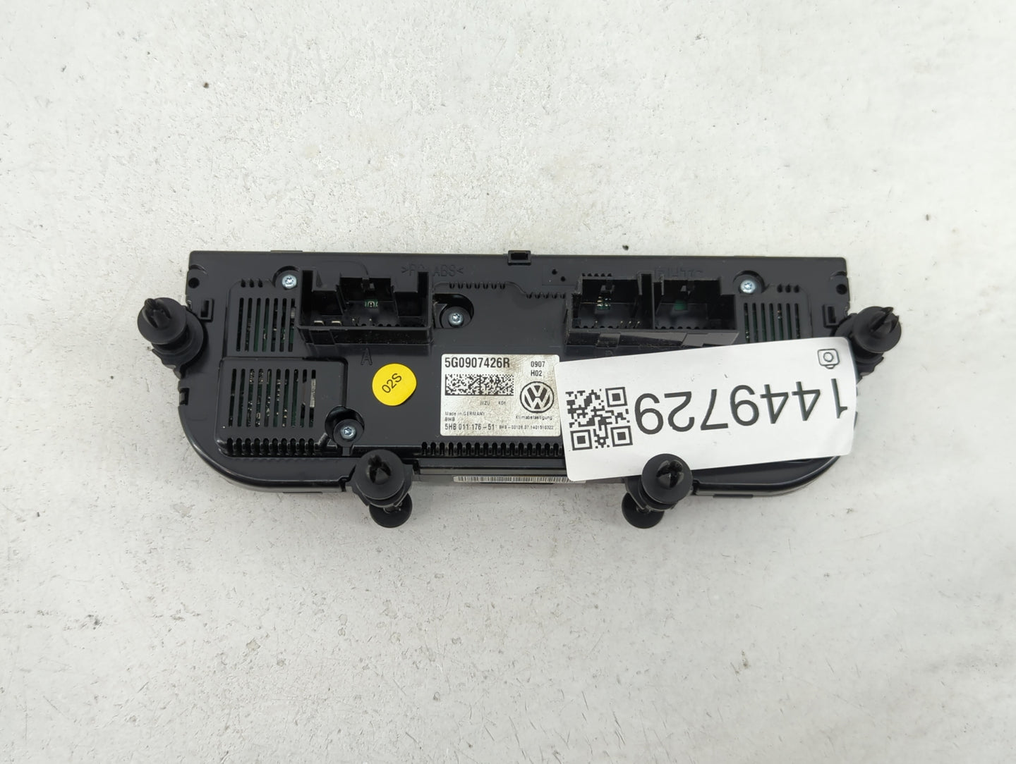 2015 Volkswagen Golf Climate Control Module Temperature AC/Heater Replacement P/N:5G0907426R 5HB011176-51 Fits OEM Used Auto