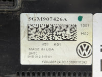 2015-2017 Volkswagen Golf Climate Control Module Temperature AC/Heater Replacement P/N:5G0907426Q 5GM907426A Fits OEM Used A