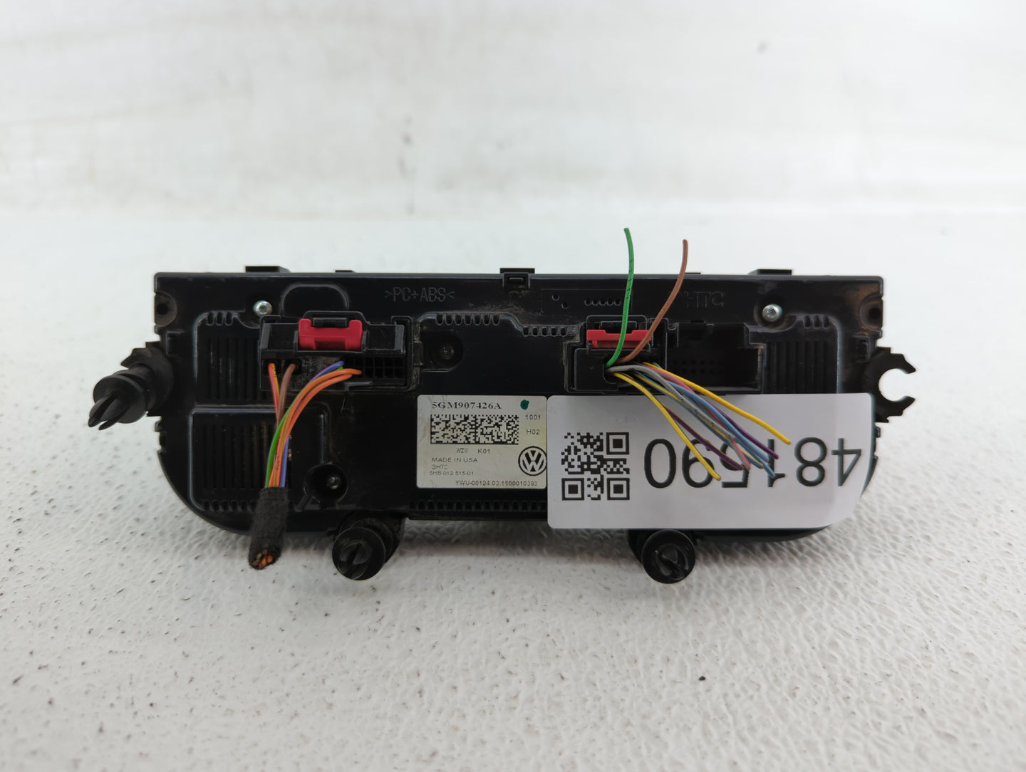 2015-2017 Volkswagen Golf Climate Control Module Temperature AC/Heater Replacement P/N:5G0907426Q 5GM907426A Fits OEM Used A