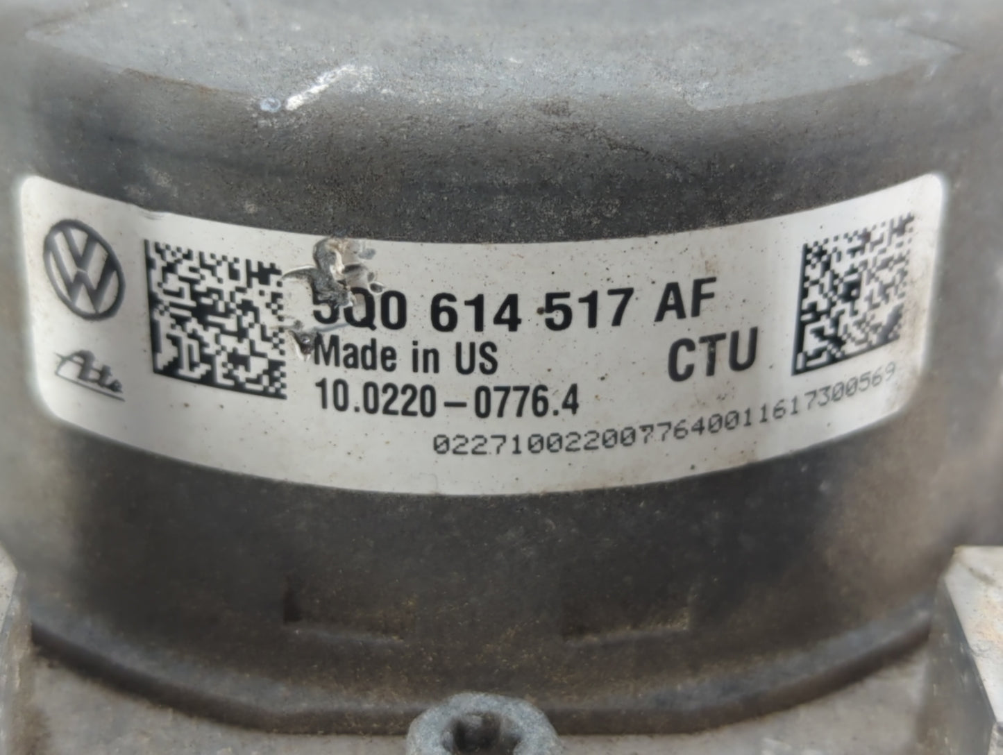 2015-2016 Volkswagen Golf ABS Pump Control Module Replacement P/N:5Q0 614 517 AF 3Q0 614 517 Fits Fits 2015 2016 2017 OEM Us