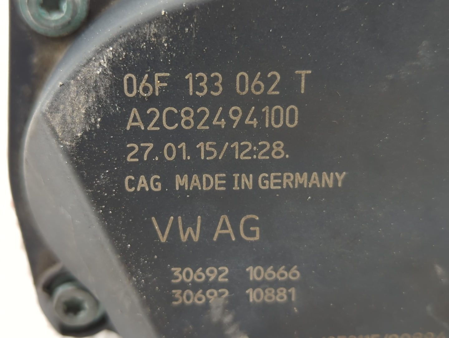 2013-2019 Volkswagen Golf Throttle Body P/N:06F 133 062 T Fits OEM Used Auto Parts - Oemusedautoparts1.com