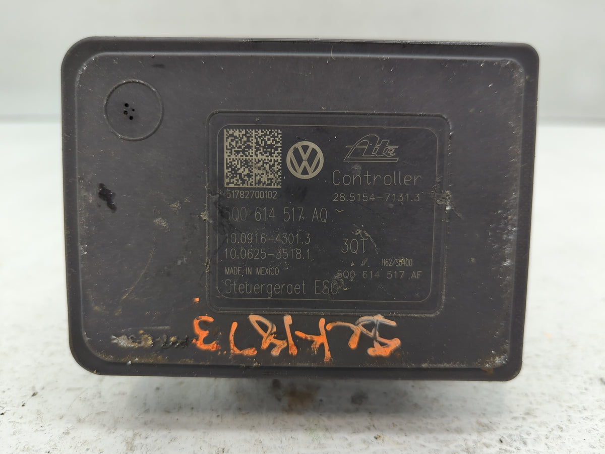 2015-2016 Volkswagen Golf Anti-Lock Brake ABS Pump Module Actuator OEM P/N:5Q0 614 517 AQ, 3Q0 614 517 P Fits Fits 2015 2016
