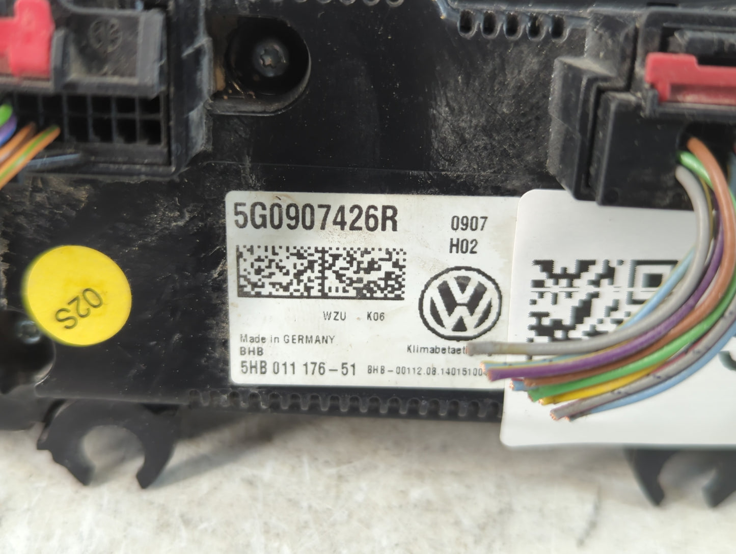 2015 Volkswagen Golf Climate Control Module Temperature AC/Heater Replacement P/N:5G0907426R Fits OEM Used Auto Parts - Oemu