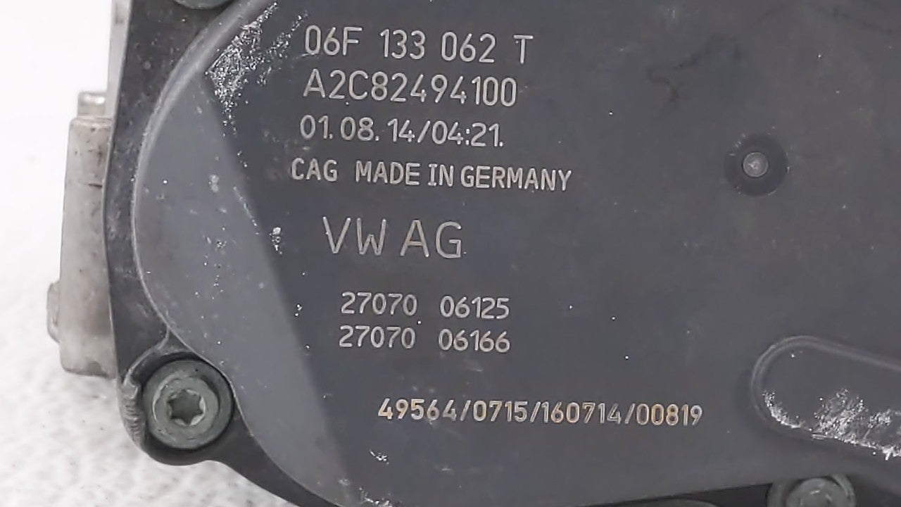2006-2019 Volkswagen Gti Throttle Body P/N:E8-2103-0-09305-00485 06F 133 062 E Fits OEM Used Auto Parts - Oemusedautoparts1.