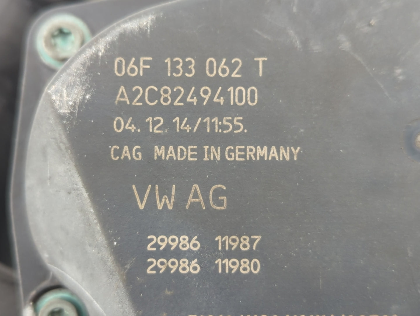 2006-2019 Volkswagen Gti Throttle Body P/N:06F 133 062 T Fits OEM Used Auto Parts - Oemusedautoparts1.com