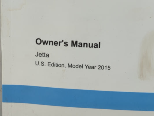 2015 Volkswagen Jetta Owners Manual Book Guide P/N:1515U1JT623 OEM Used Auto Parts