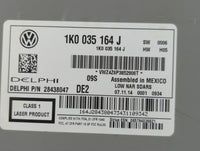 2015-2017 Volkswagen Jetta Radio AM FM Cd Player Receiver Replacement P/N:1K0 035 164 J Fits Fits 2015 2016 2017 OEM Used Au