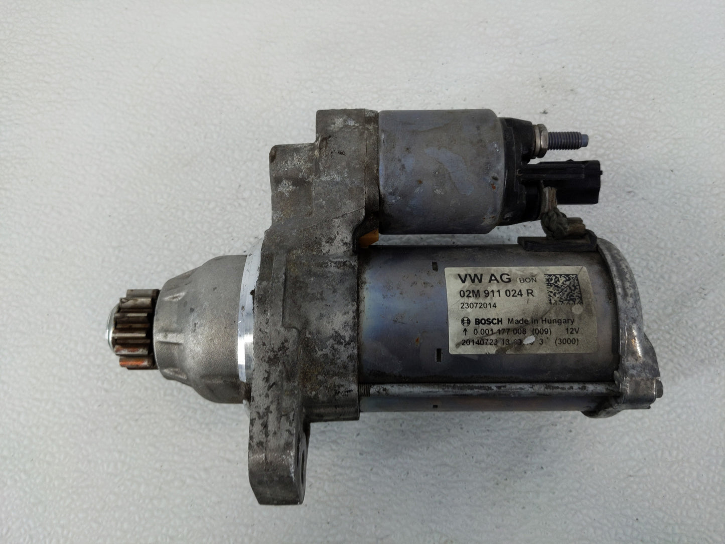 2014 Volkswagen Jetta Car Starter Motor Solenoid OEM P/N:02M 911 024 R Fits Fits 2015 2016 2017 2018 2019 2020 2021 2022 OEM