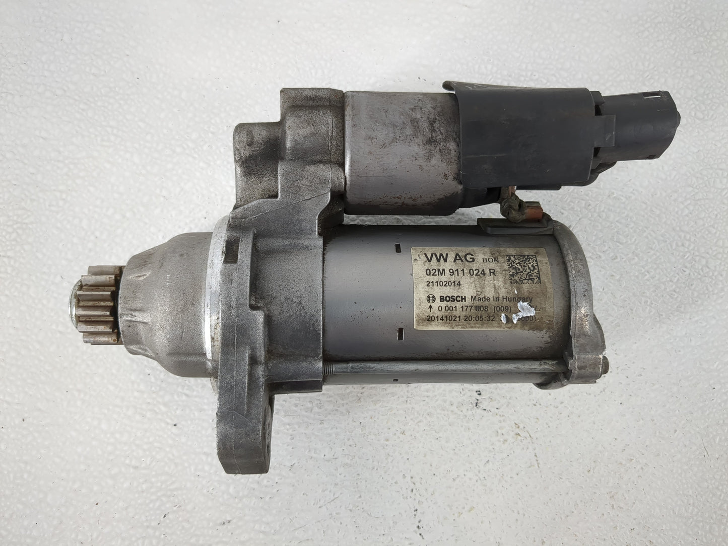 2014 Volkswagen Jetta Car Starter Motor Solenoid OEM P/N:02M 911 024 R Fits Fits 2015 2016 2017 2018 2019 2020 2021 2022 OEM