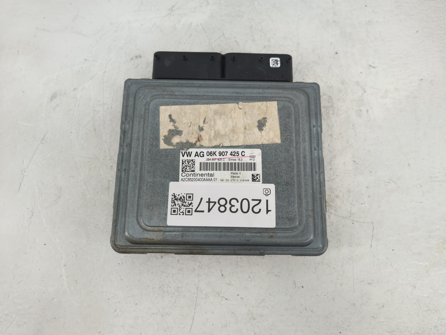 2015-2017 Volkswagen Jetta PCM Engine Control Computer ECU ECM PCU OEM P/N:06K 907 425 C Fits Fits 2015 2016 2017 OEM Used A