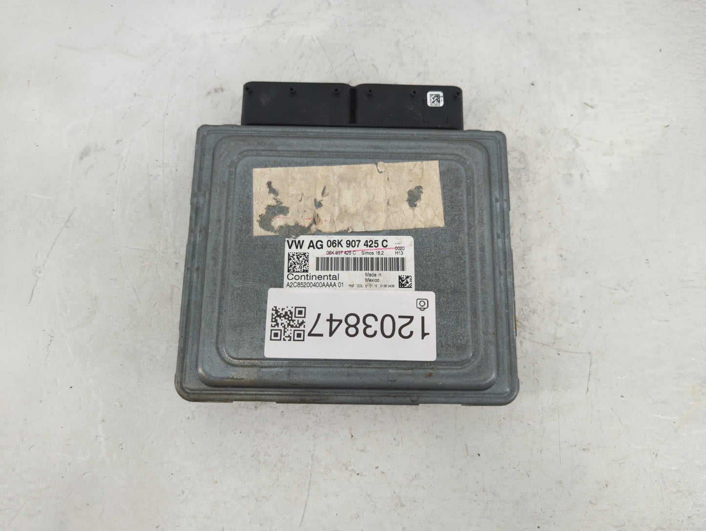 2015-2017 Volkswagen Jetta PCM Engine Control Computer ECU ECM PCU OEM P/N:06K 907 425 C Fits Fits 2015 2016 2017 OEM Used A